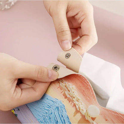 Estuche de pañuelos de cuero rosa estético, grande, para guardar toallas de papel con pintura al óleo, creativo y duradero, para el hogar