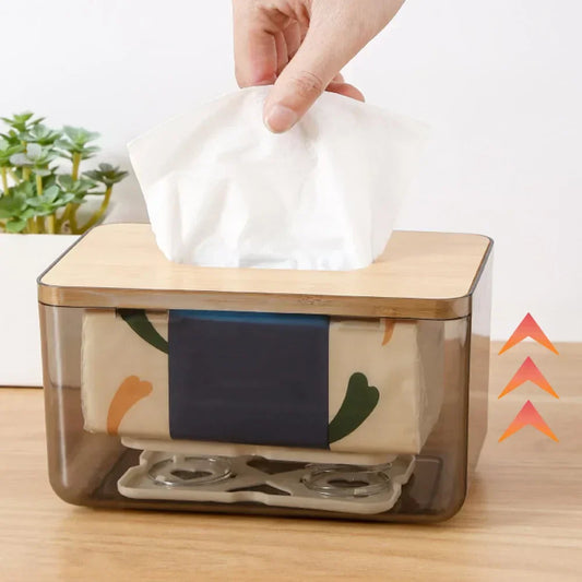 Caja de resortes automática con bandeja para caja de resortes, soporte interior automático para toallas de papel para una conducción segura, cajas de pañuelos de cocina
