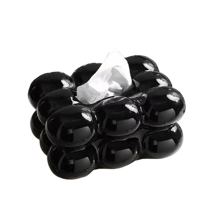 Caja de pañuelos de cerámica, cajón para algodón de azúcar, servilletas, porta toallas de papel, bandeja para cajón, almacenamiento para el hogar, mesa de comedor, caja de pañuelos