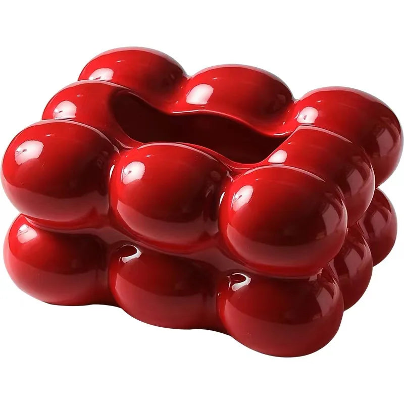 Caja de pañuelos de cerámica, cajón para algodón de azúcar, servilletas, porta toallas de papel, bandeja para cajón, almacenamiento para el hogar, mesa de comedor, caja de pañuelos