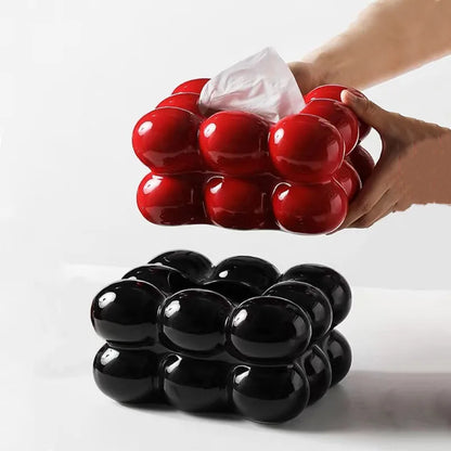 Caja de pañuelos de cerámica, cajón para algodón de azúcar, servilletas, porta toallas de papel, bandeja para cajón, almacenamiento para el hogar, mesa de comedor, caja de pañuelos